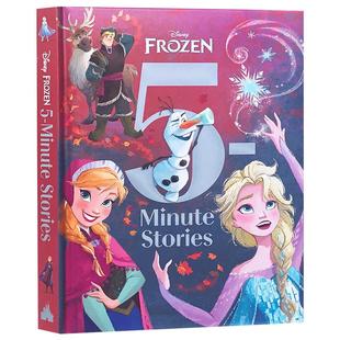 冰雪奇缘 5分钟睡前故事集 英文原版 5-Minute Frozen 精装 迪斯尼 儿童绘本故事 冰雪奇缘系列故事 安娜 艾莎