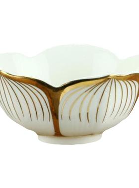 陶瓷水杯莲花碗供佛上供碗供水碗