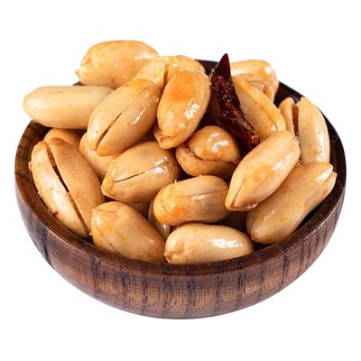 正宗鬼花生香辣油炸麻辣500g脱油花生米下酒菜批发去皮零食椒盐味