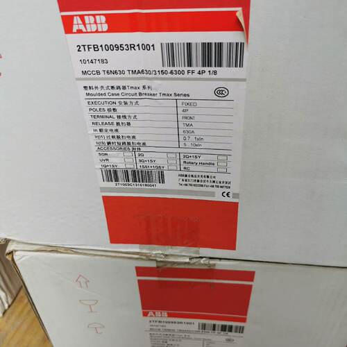 配件ABB塑壳断路器T6N630 TMA630/3150-630议价