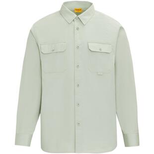 CAT卡特秋冬男士休闲棉感logo印花水洗风格衬衫外套商场同款