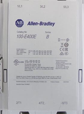 AB Allen-Bradley 100-E400E 3-Pole Contactor Series B 100-ES3
