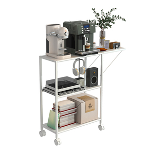 厨房置物架落地料理台餐车收纳窄边柜多功能切菜桌长条备餐工作台