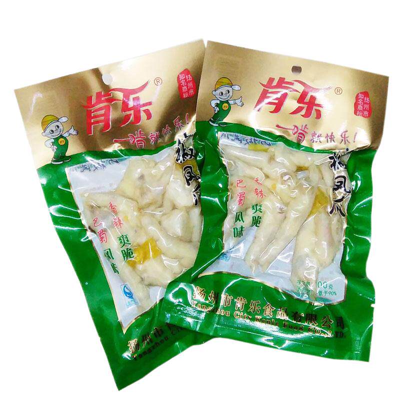 肯乐山椒凤爪100克每袋 啃乐泡椒凤爪鸡爪10袋包邮高邮肯乐凤爪