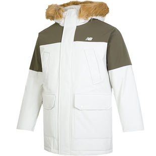 New Balance NB羽绒服男女款官方正品冬季新款毛领保暖中长款外套