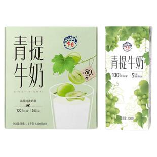 乍甸青提果香味甜牛奶学生儿童奶早餐奶常温礼盒装200g*8盒整箱