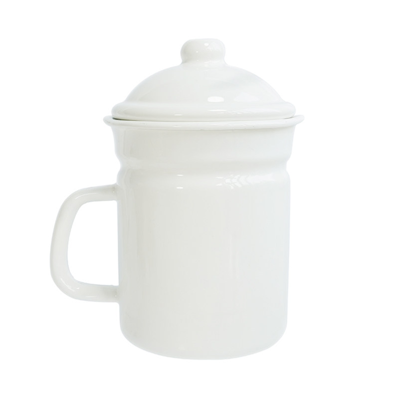 加厚珐琅搪瓷漏嘴凉水壶凉水杯豆浆过滤油壶杯大茶缸电磁炉燃气用