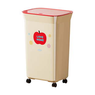 uforu厨房专用垃圾桶2025新款大容量大号免弯腰加高款带轮可移动