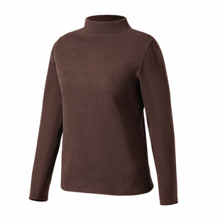 半高领打底衫女冬季加绒T恤修身升级加厚精梳绒洋气德绒内搭上衣