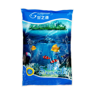 鱼缸海水盐软体硬骨珊瑚小丑鱼水母用盐海水鱼专用盐水族天然用盐