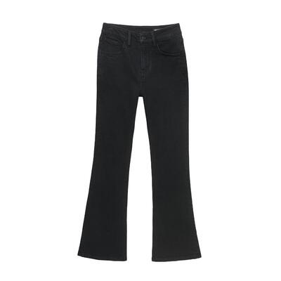 ABLEJEANS女士加绒微喇牛仔裤