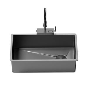 unaxi台下盆飞雨水槽304不锈钢蜂窝加厚厨房大单槽洗碗洗菜盆X70i