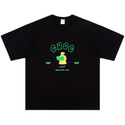 warmtrees黄色雨衣鳄鱼短袖