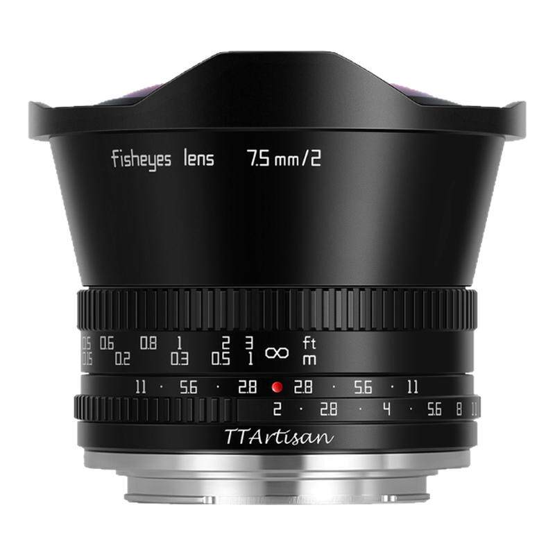 铭匠光学7.5mm F2广角鱼眼镜头适用M43索尼E尼康Z佳能RF富士X卡口