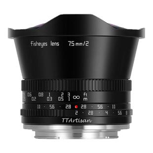 铭匠光学7.5mm F2广角鱼眼镜头适用m43索尼E尼康Z佳能RF富士X卡口
