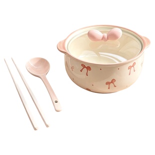 泡面神器泡面碗陶瓷碗盘家用新款碗拉面碗可爱餐具一人食漂亮餐具
