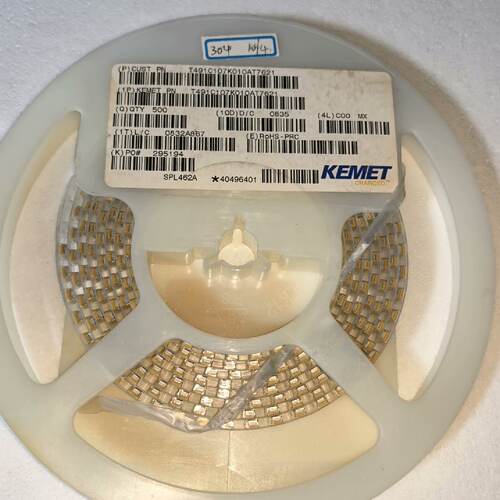 KEMET钽电容T491C107K010AT，贴片D型，10—议价