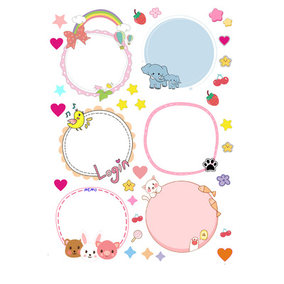 4寸照片贴纸幼儿园成长册大头贴