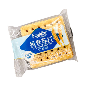 黑麦苏打饼干无蔗糖添加奇亚籽梳打饼葱香咸味零食小包装代餐U