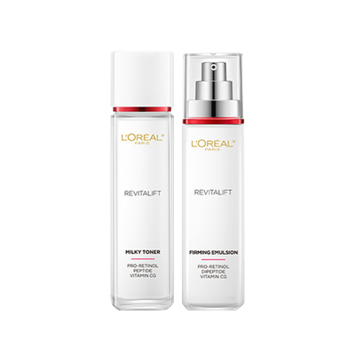 欧莱雅水乳复颜套装抗皱紧致淡化细纹柔肤水女护肤品正品中样