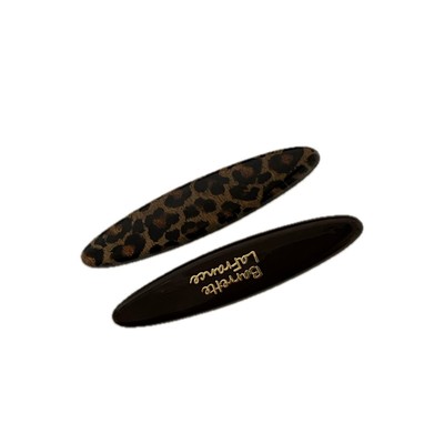 高级感侧边红色格纹发夹