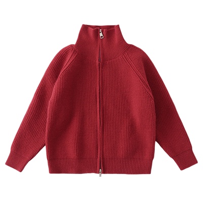 2026新年亲子拜年红色毛衣