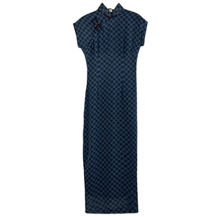 《曼玉》花开栀夏曳地长款乔其纱古法旗袍2026夏季传统连肩袖1930