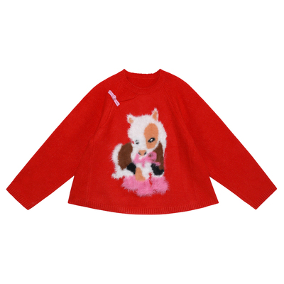 【穿粉靴的小马】新中式拜年毛衣