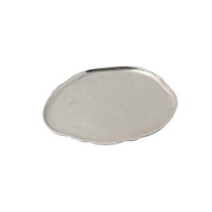 如是收纳托盘哑银金属高奢茶盘零食盘客厅卧室茶室收纳礼物