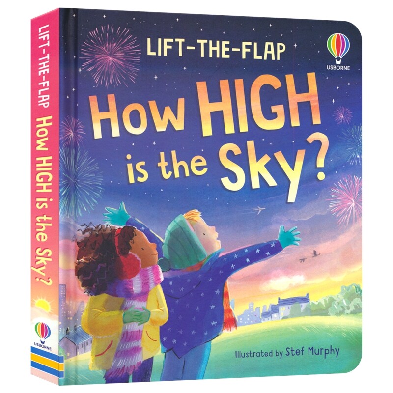 Usborne  Lift-The-Flap How High Is The Sky 尤斯伯恩翻翻书 天空有多高 你问我答低幼启蒙 百科科普读物 英文原版进口儿童图书