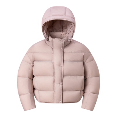 2025轻便泡芙龟背白鸭短款羽绒服