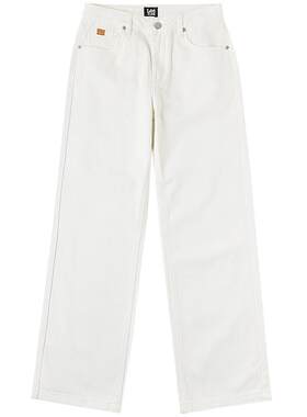 【新品直筒】Lee26年纯棉五袋款设计牛仔裤四季裤子女白色粉彩风