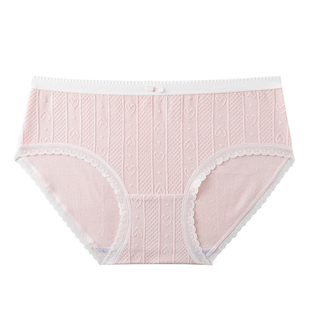 内裤女士纯棉7a级抗菌全棉裆中腰无痕少女生2025新款透气三角短裤