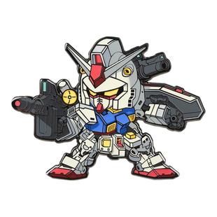 潮设会 高达SD RX78金属胸针 元祖冰箱贴ins高档饰品珐琅别针徽章