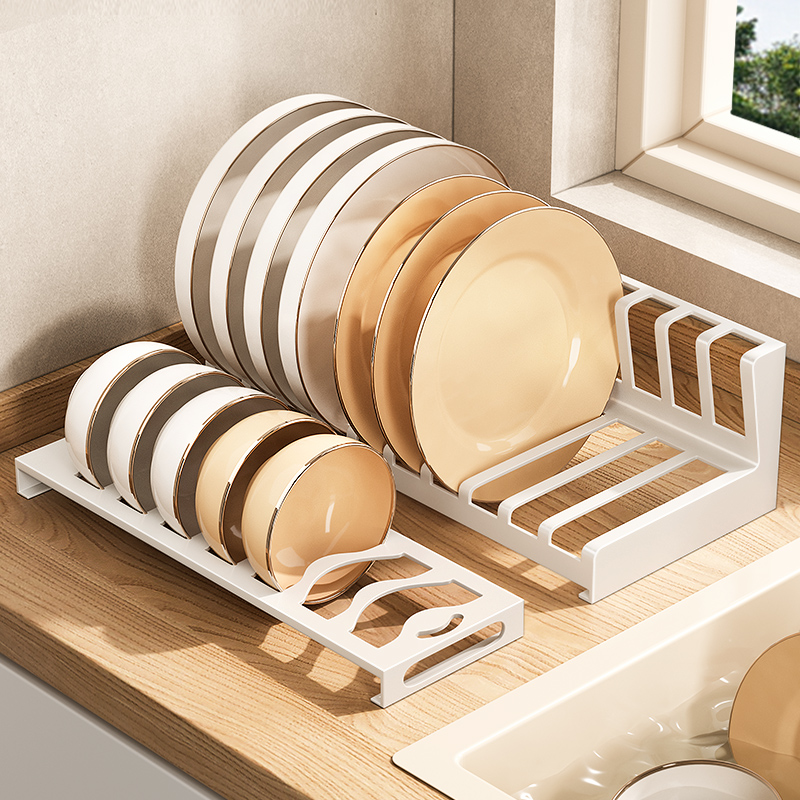 304不锈钢碗碟架厨房沥水碗盘收纳架抽屉柜内台面小尺寸沥碗架子