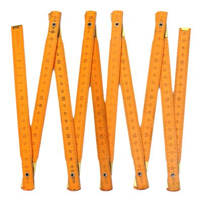 十折尺木折尺折叠尺子全长2米测量划线老款怀旧教学学生木工工具