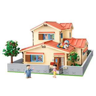 奇妙积木Keeppley哆啦A梦周边野比大雄的家房子礼物