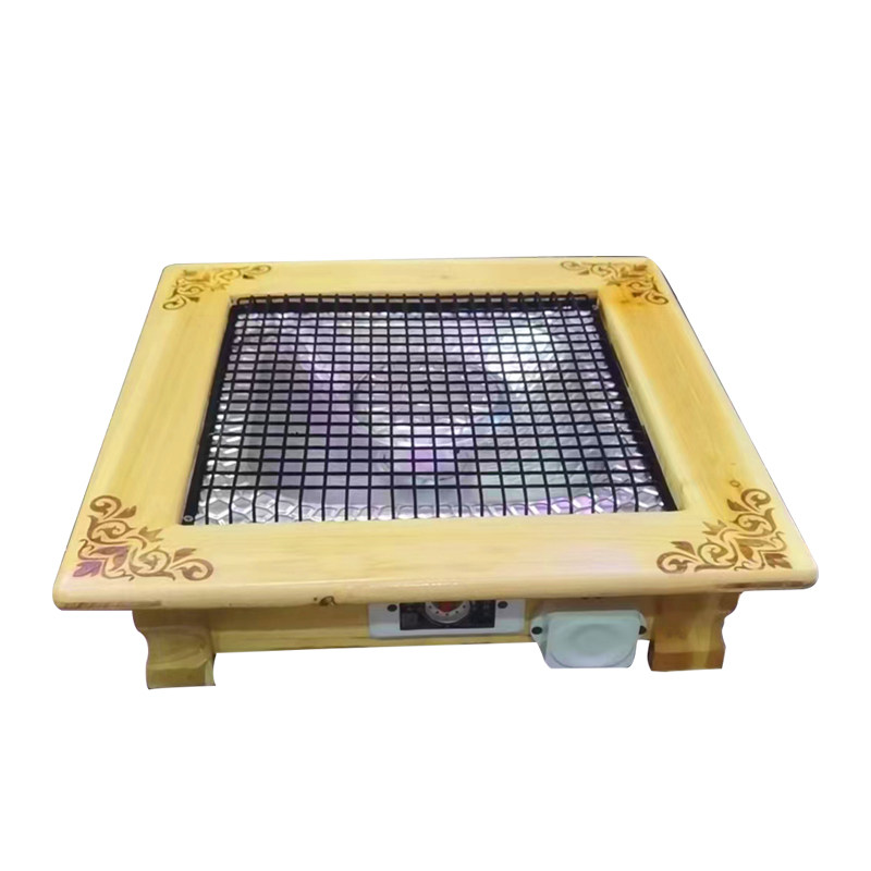 客厅实木电火盆取暖器家用节能速热省电烤火炉暖脚器烤火盆电暖器