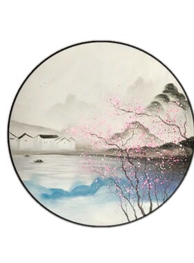 美艺油画纯手绘深圳轻奢水乡风景