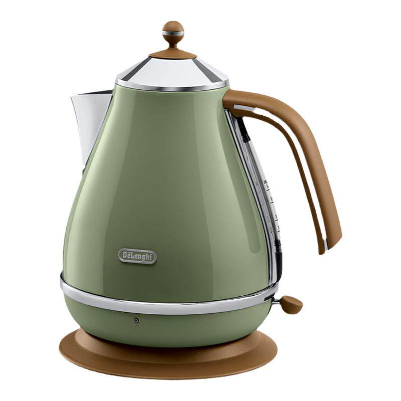 Delonghi/德龙 KBO2001复古电水壶家用大容量不锈钢电热水壶1.7L
