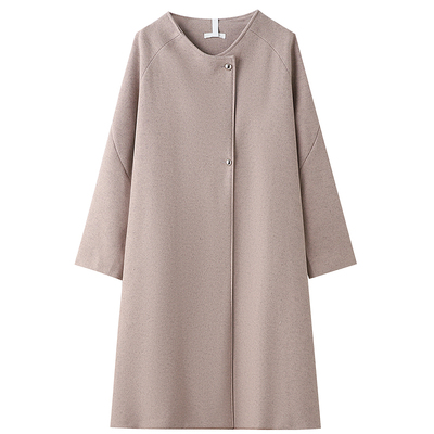 大码气质高级感长款呢大衣