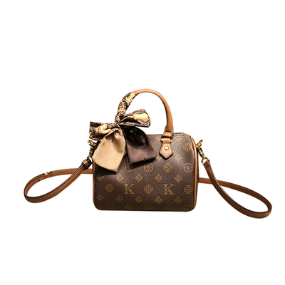 香港品牌复古时尚印花气质枕头包