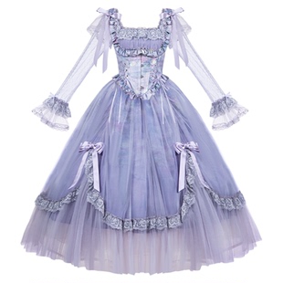 来信与诗·雾里紫藤｜WP原创副牌cla长袖裙摆提拉op鱼骨胸衣lo裙