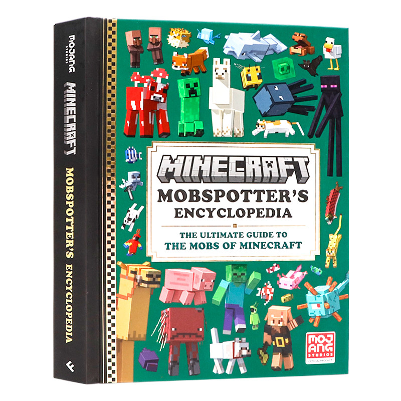 我的世界生物百科终极指南 英文原版 Minecraft Mobspotter"s Encyclopedia 怪物观察科普 MC游戏周边书 玩家必备攻略书 精装