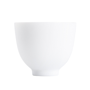 南山先生羊脂玉釉白瓷茶杯单杯家用品茗杯简约功夫茶具陶瓷小茶杯