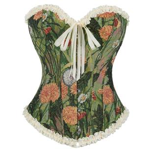 艾米丽复古油画风女士束腰美体宫廷塑身上衣塑形束身衣corset