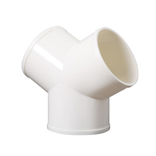 Y型管道通风三通变径排风铝箔管风管接头T形变径塑料通用三通接头