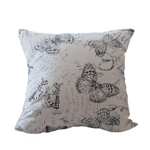 餐桌布美式乡村棉麻素雅台布茶几盖布字母蝴蝶房间装饰品家用抱枕