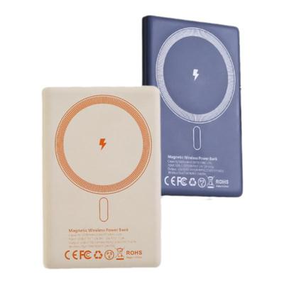 新款超薄商务金属充电宝Magsafe磁吸无线双弹窗PD20W快充移动电源