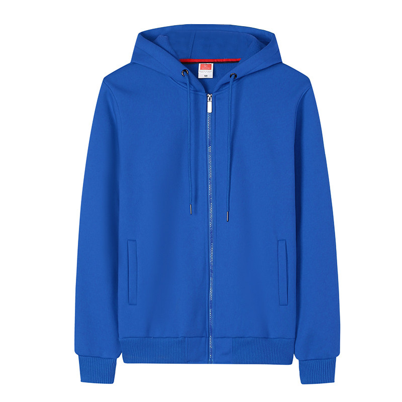 秋冬工作服卫衣定制印logo长袖拉链团队班服diy广告连帽外套加绒